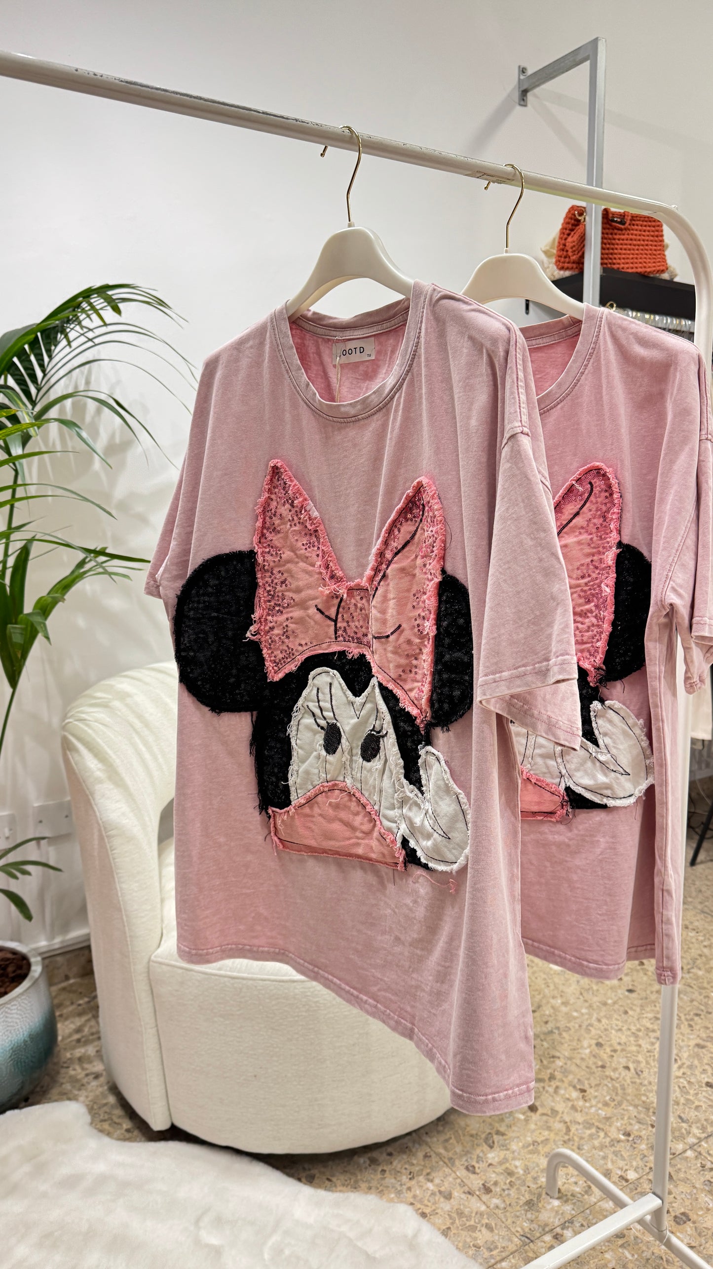 Embroidered Cartoon T-Shirt