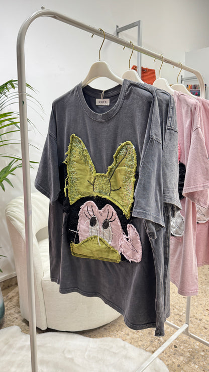 Embroidered Cartoon T-Shirt