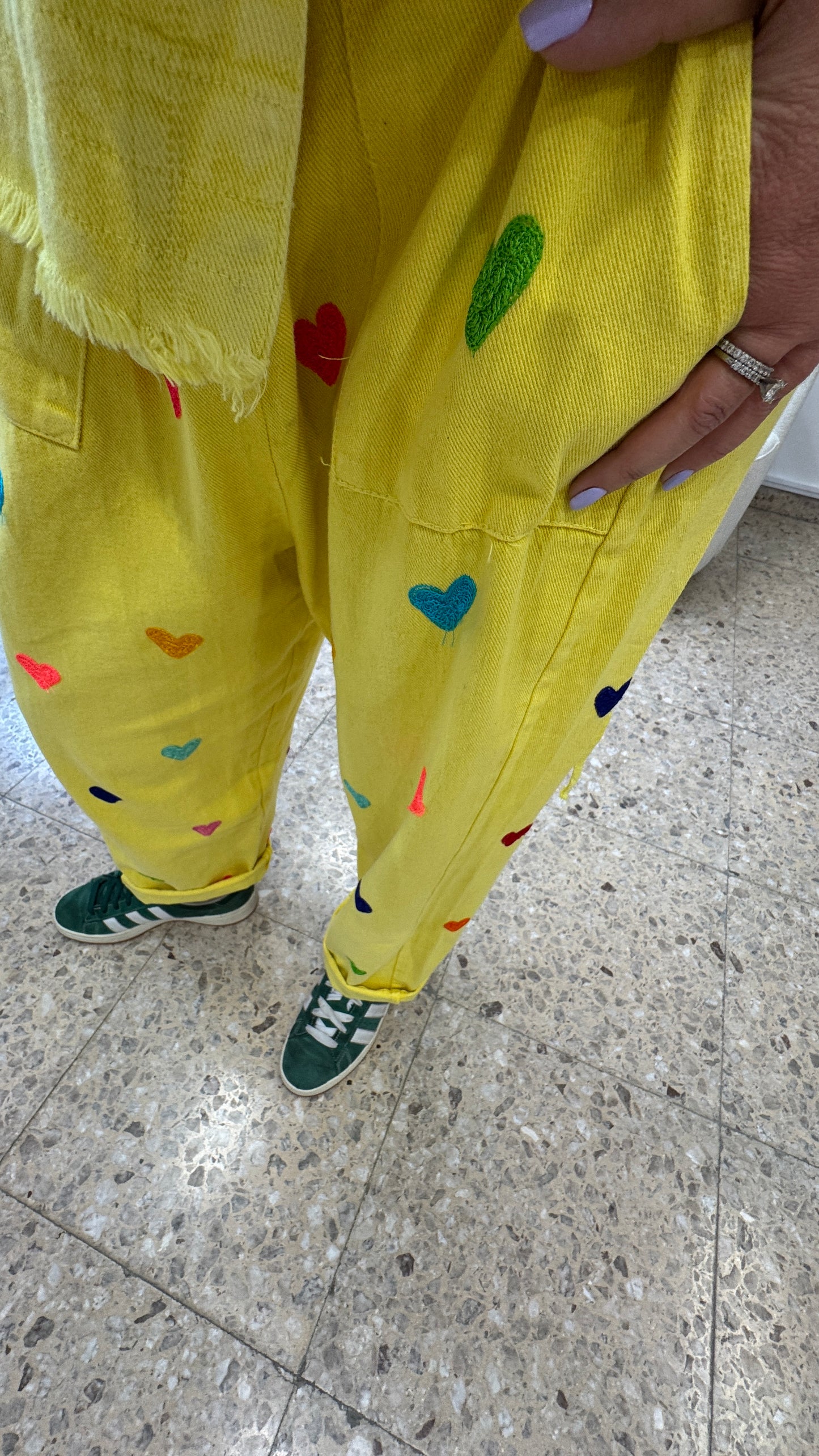 Denim Love Set in Yellow