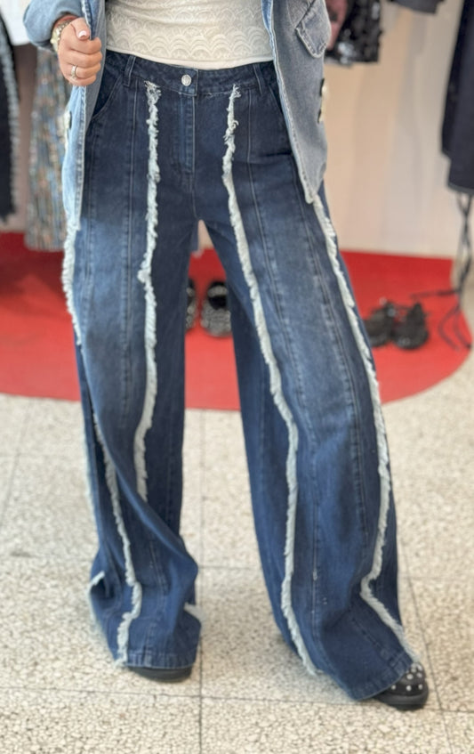 Jeans with Stripe Details