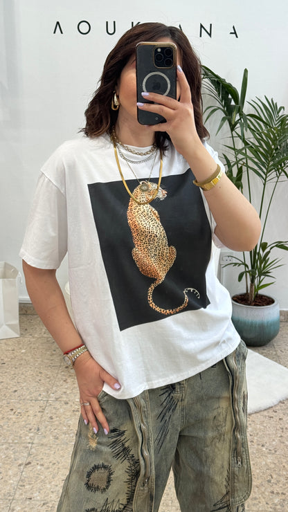 T-Shirt with Tiger Print