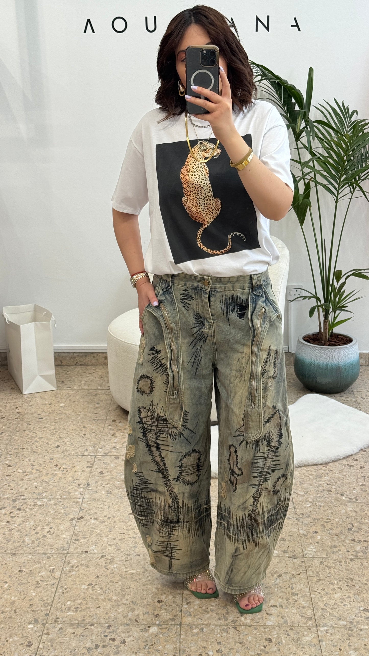 T-Shirt with Tiger Print