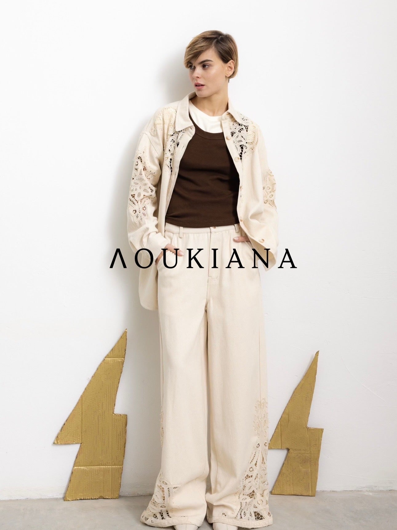 Denim Set in Cream