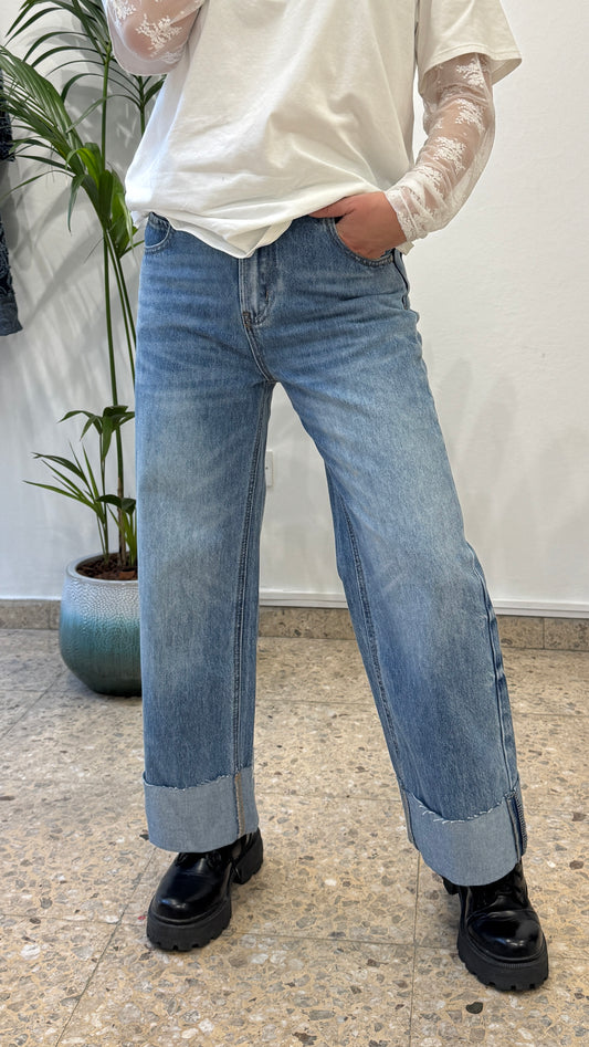 Straight Blue Jeans