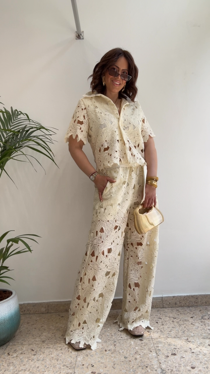 Lace Set in Light Yellow