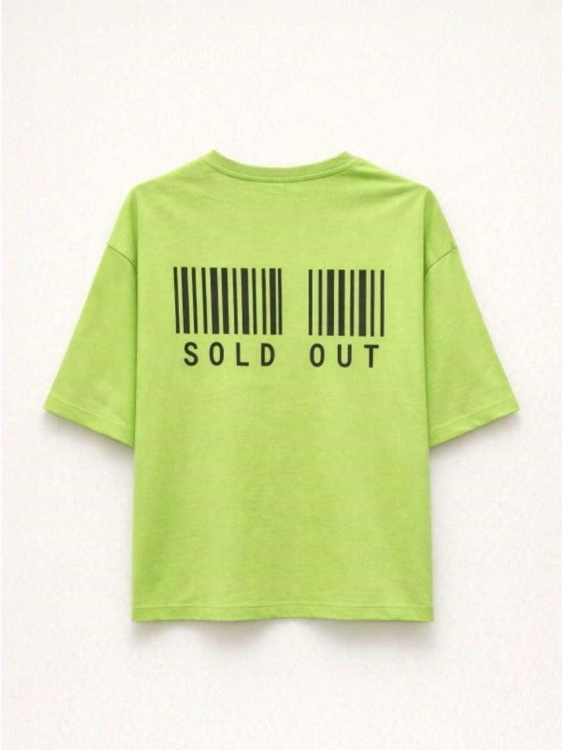 T-Shirt with SOLD OUT Back in Green