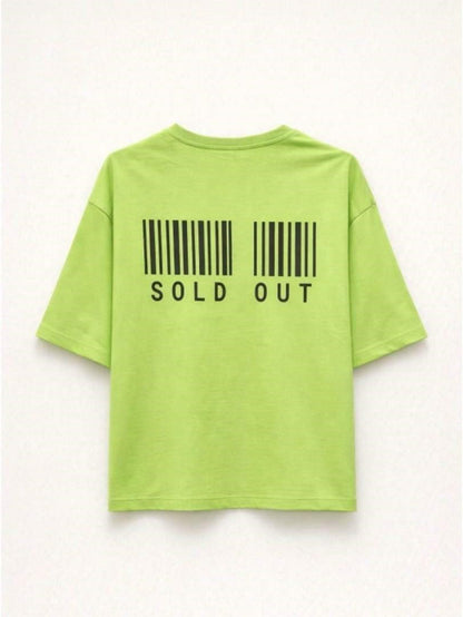 T-Shirt with SOLD OUT Back in Green