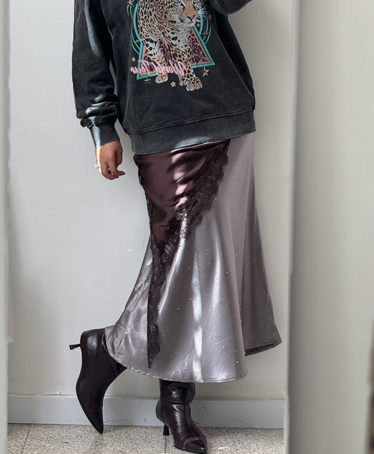 Sparkly Skirt in Gray