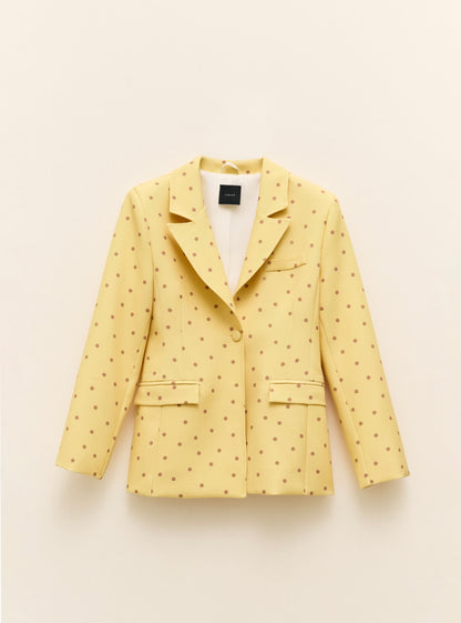 Suit Set in Polka Dot Yellow