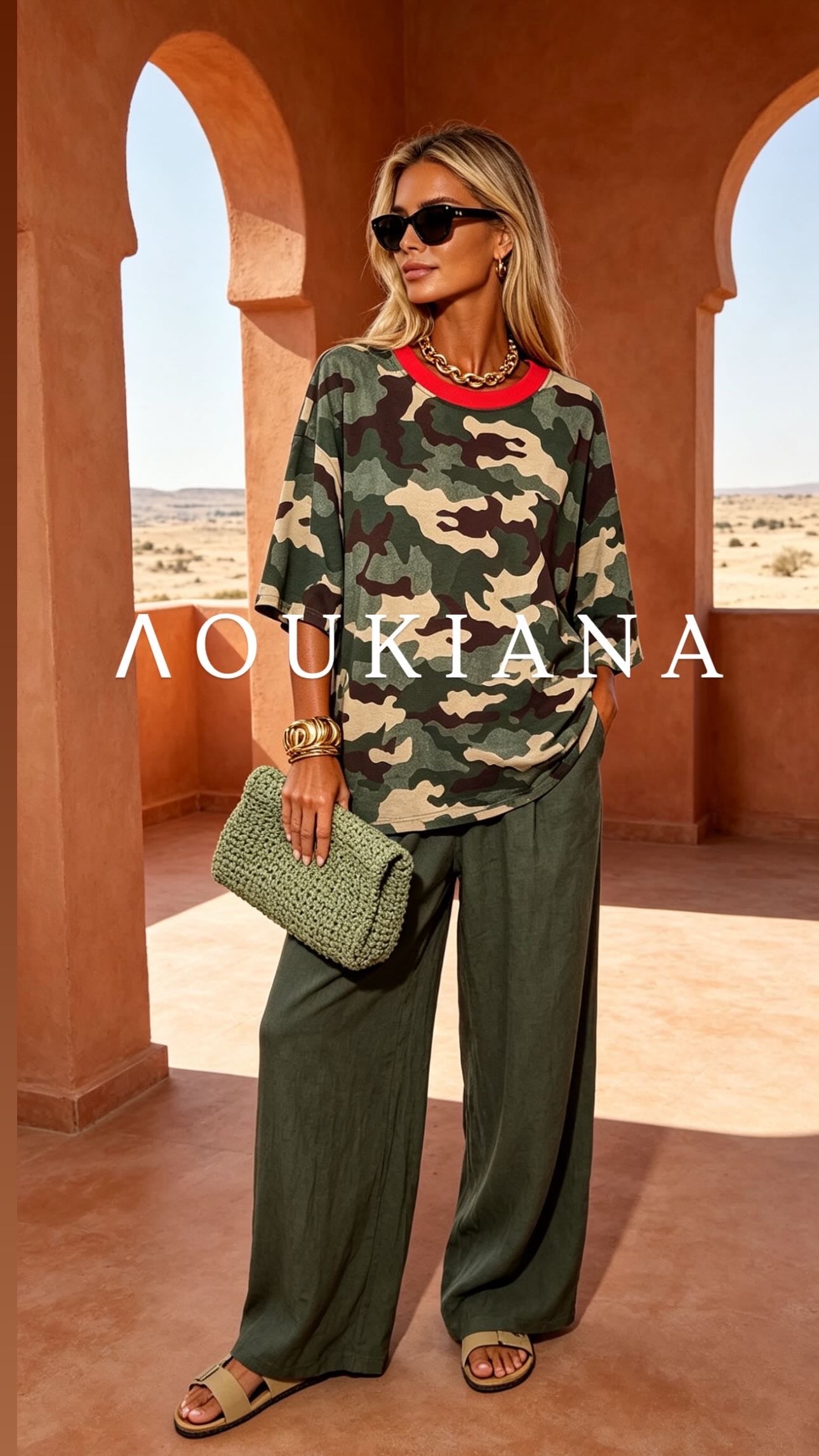 Linen Trousers in Green
