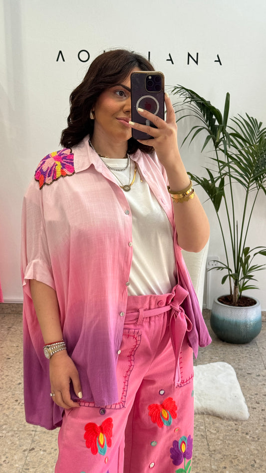 Ombre Shirt in Pink