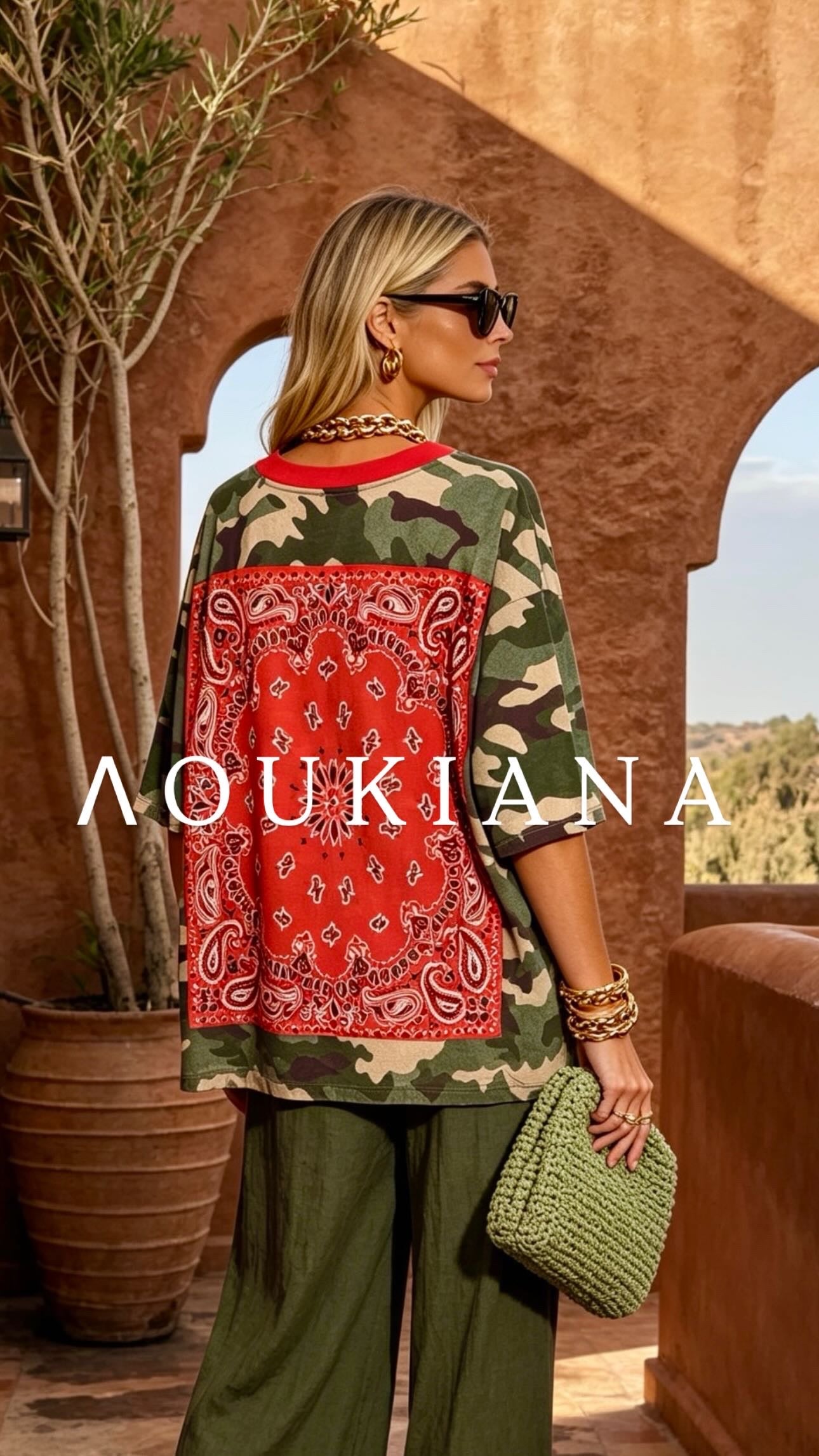 Camo T-Shirt with Back Patch