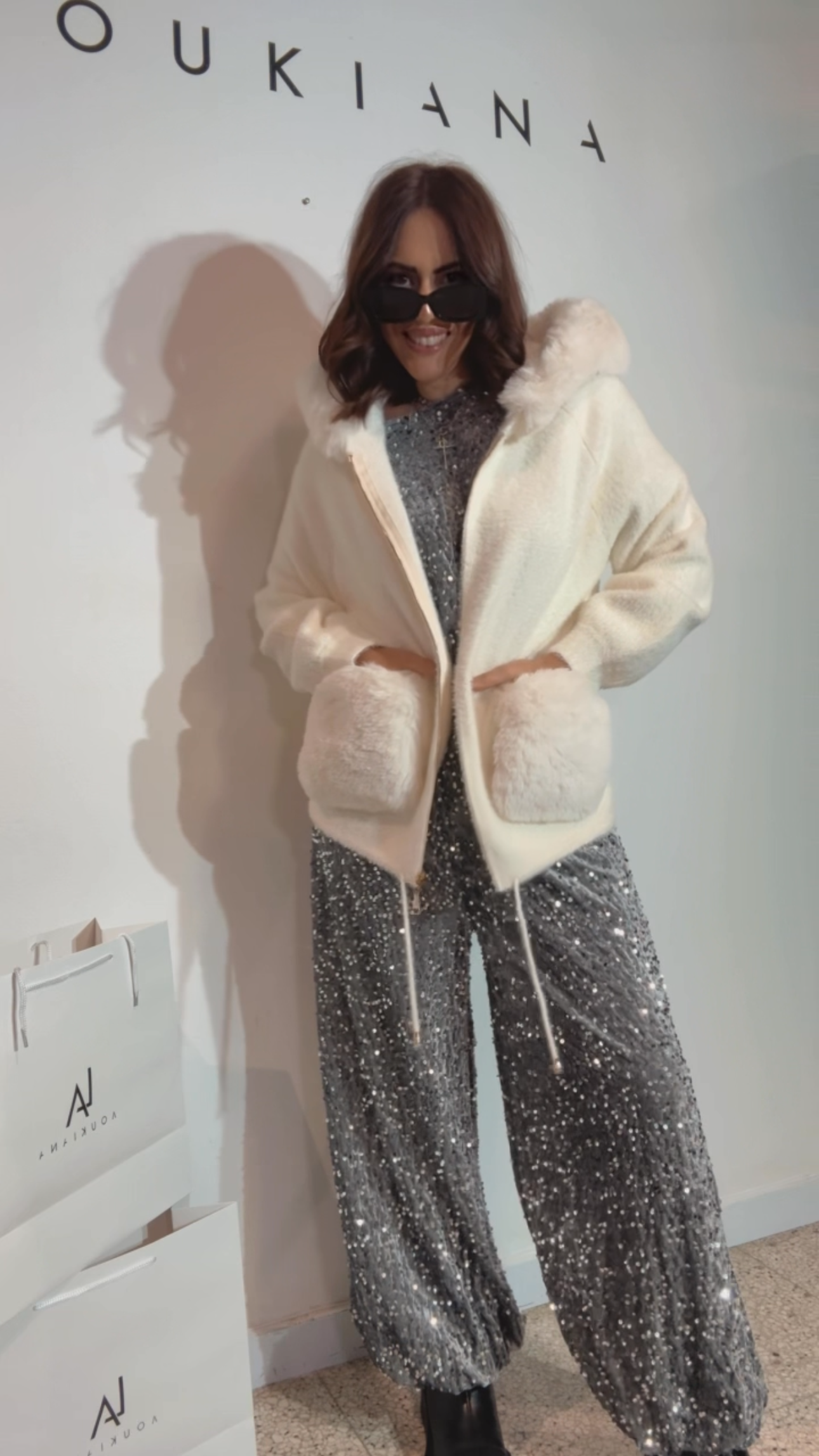 Cozy Fur Jacket in Cream