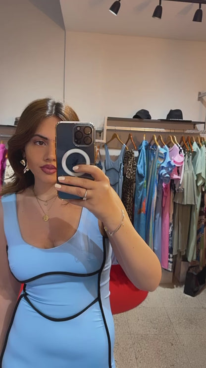 Party Dress in Blue
