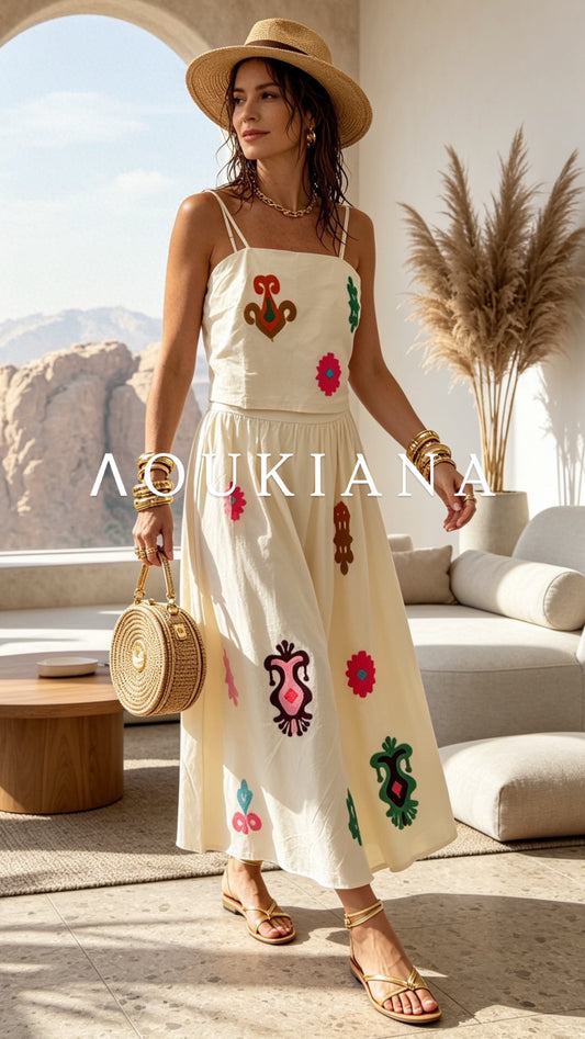 Skirt Set in White